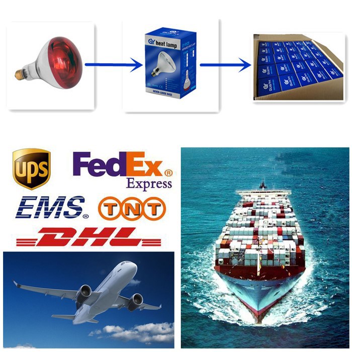 Transport of infra red lamp therapy Transport of infra red lamp therapy